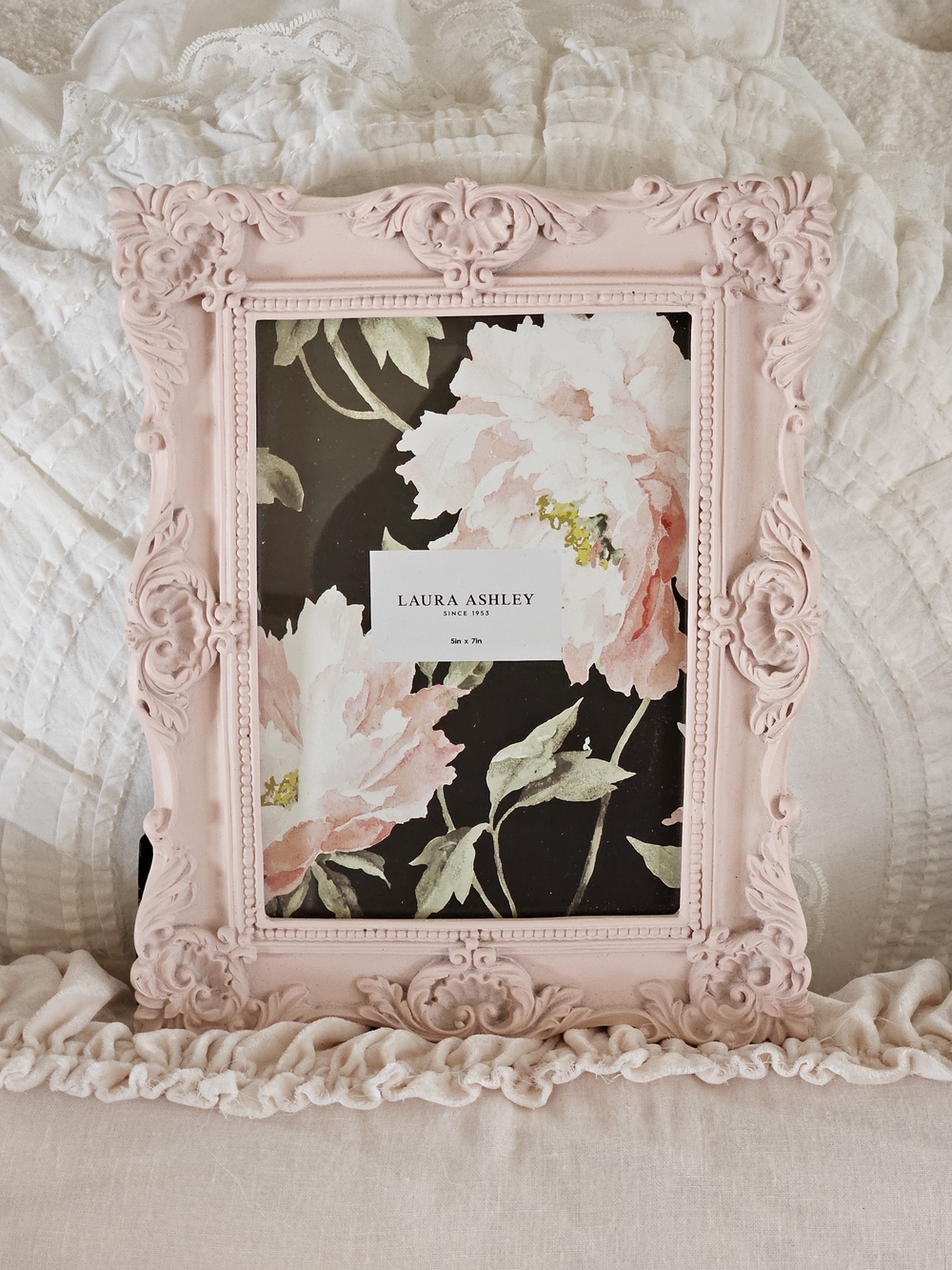 Laura Ashley Blush Pink Ornate Photo Frame